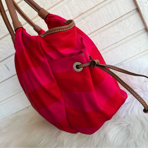 KATE SPADE Nylon Stripe Summer XL Tote Shoulder Bag Diaper Bag - Picture 2 of 14